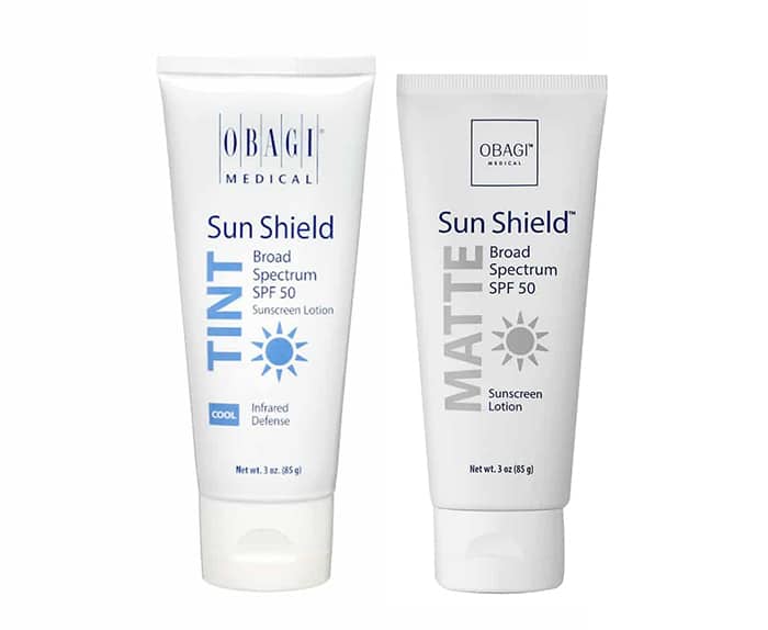 A tube of sun shield and a tube of tint.