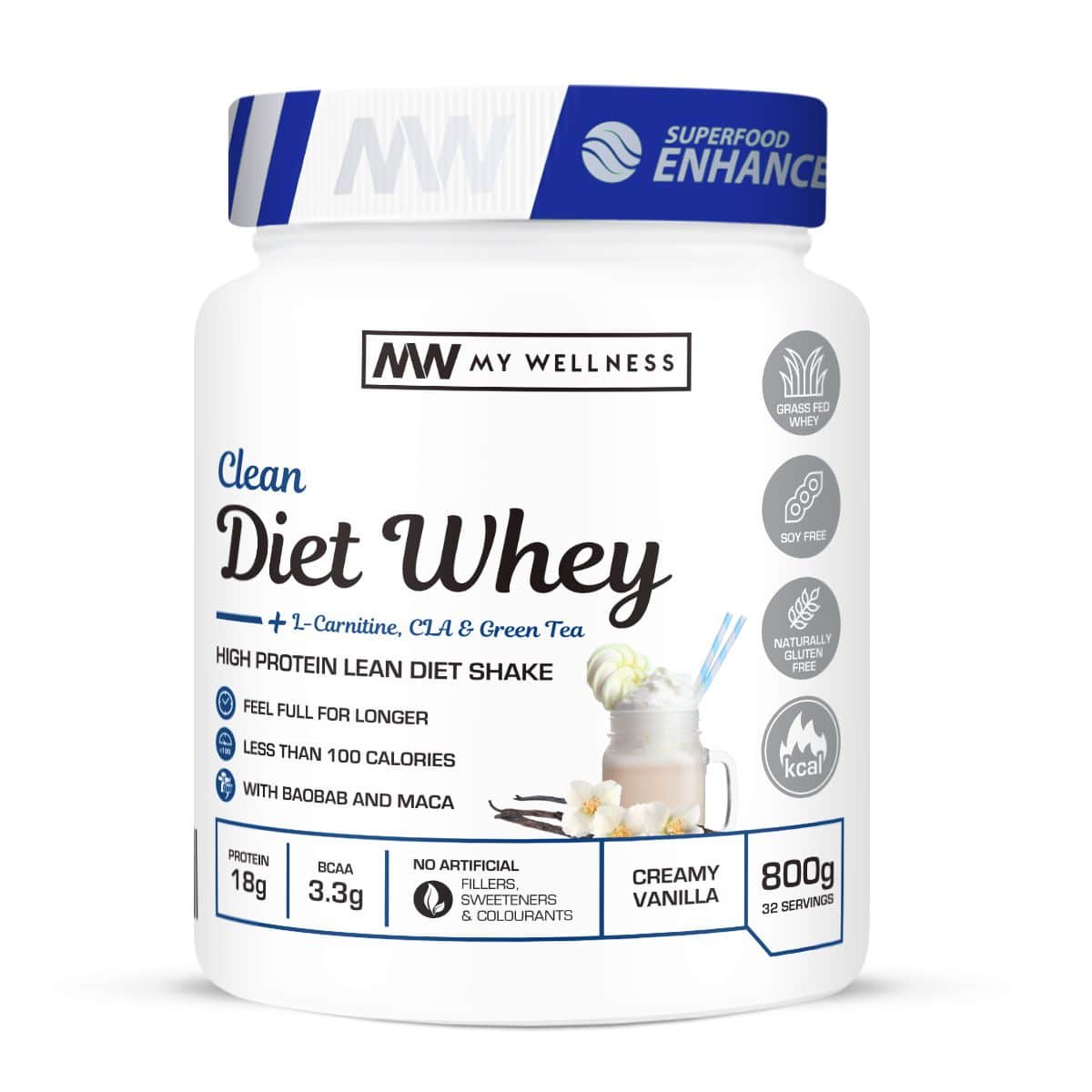 My Wellness - Clean Diet Whey 800g - Vanilla