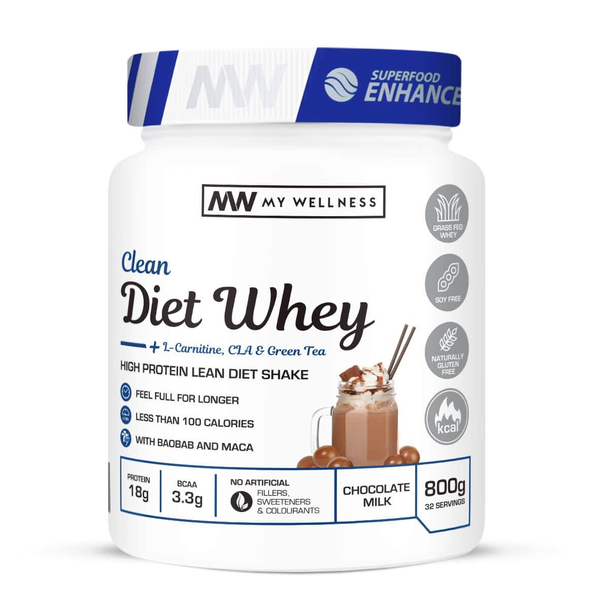 My Wellness - Clean Diet Whey 800g  - Chocolate Milk
