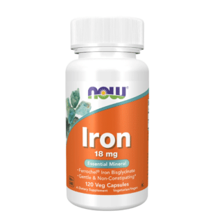 NOW Foods Iron 18 mg - 120 Veg Capsules