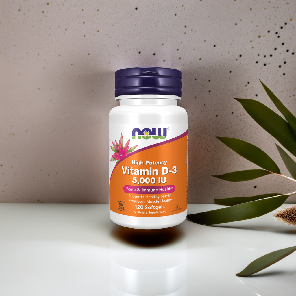 NOW Foods Vitamin D-3 5000 IU - 120 Softgels 3 NOW Foods Vitamin D-3 5000 IU - 120 Softgels