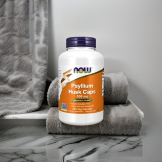Now Foods Psyllium Husk 500 Mg - 200 Capsules, Complément Alimentaire, Neuf