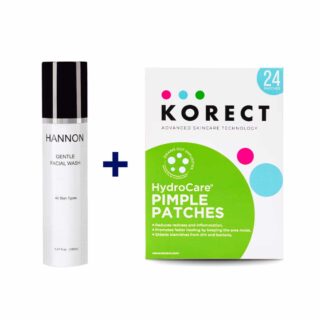 Hannon Gentle Facial Wash 150ml + Korect Hydrocare® Pimple Patches Bundle