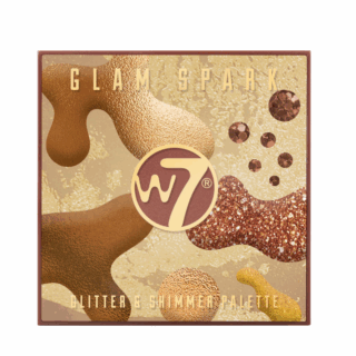 W7 Glam Spark Glitter & Shimmer Eye Palette 4g (NEW)