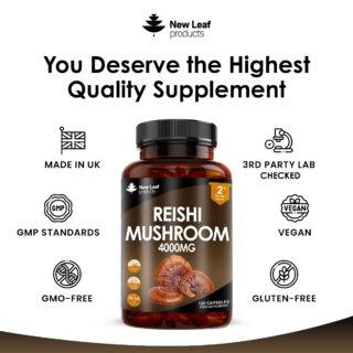 New Leaf Reishi Capsule 120C 4 New Leaf Reishi Capsule 120C