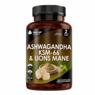 New Leaf Ashwagandha & Lion's Mane 120C