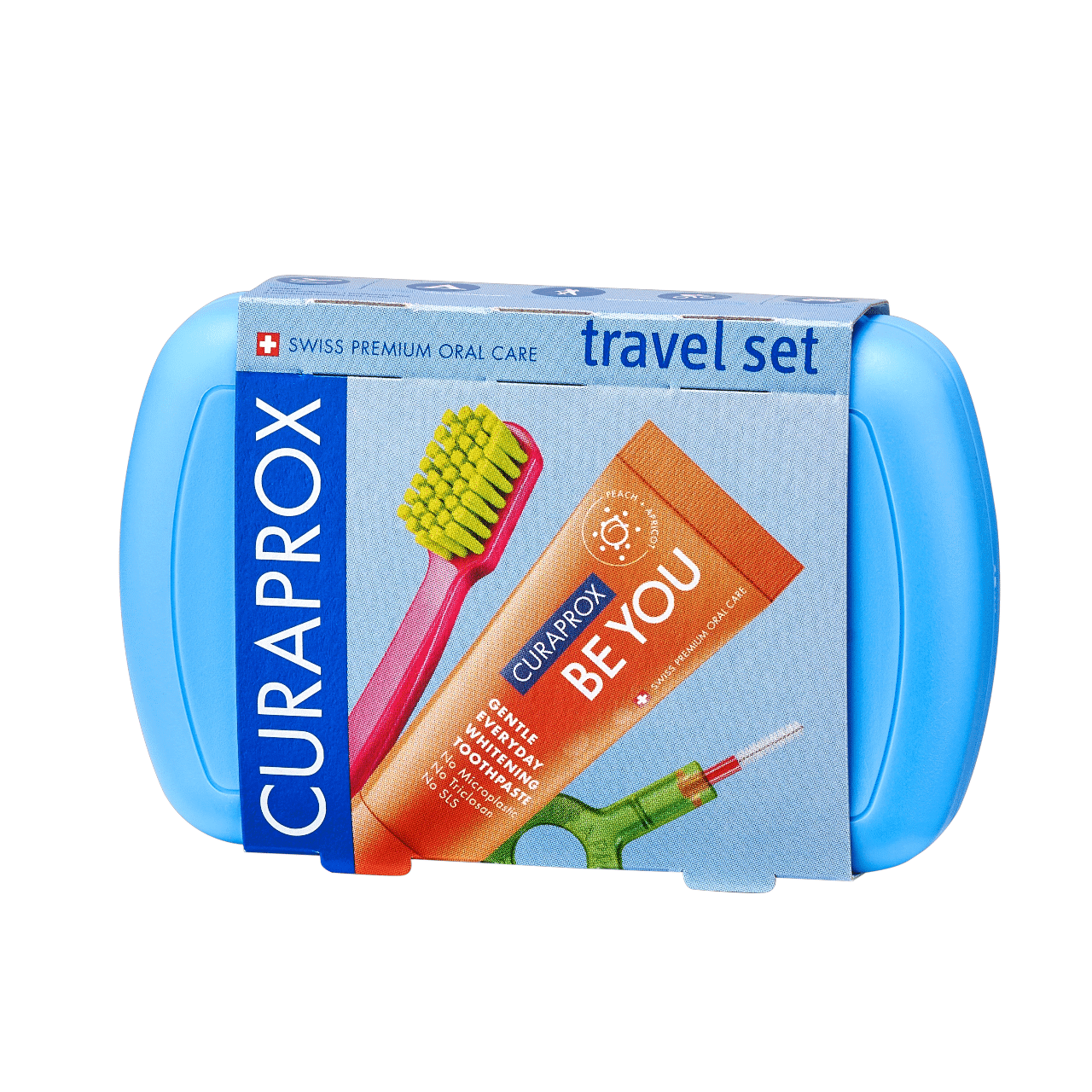 Curaprox Travel Set Blue 1 Curaprox Travel Set Blue