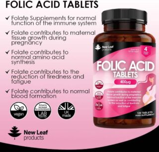 New Leaf Folic Acid Tablets 120 T