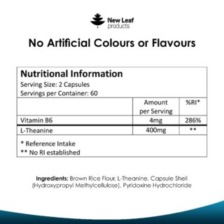 New Leaf L-Theanine Capsules 120C