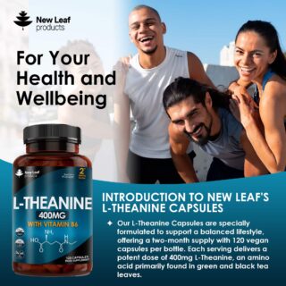 New Leaf L-Theanine Capsules 120C
