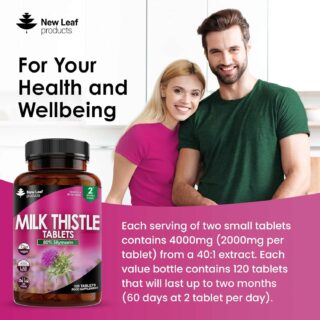 New Leaf Milk Thistle Tablets 120 T 7 New Leaf Milk Thistle Tablets 120 T