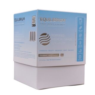 Equilibrium Healthcare Pure Body Balance ™ Fortified Medical-grade Collagen Cranberry & Apple - 1 Month Box (20 Sachets)