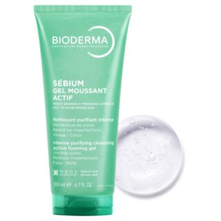 BIODERMA Sébium Active Foaming Cleansing Gel for Oily Acne-Prone Skin 200ml