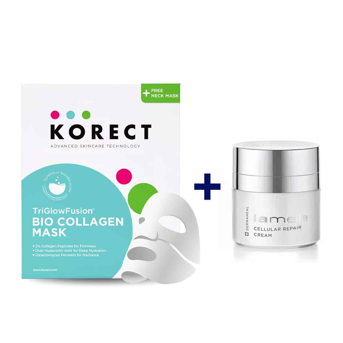 Lamelle Dermaheal - Cellular repair cream + Korect TriGlowFusion