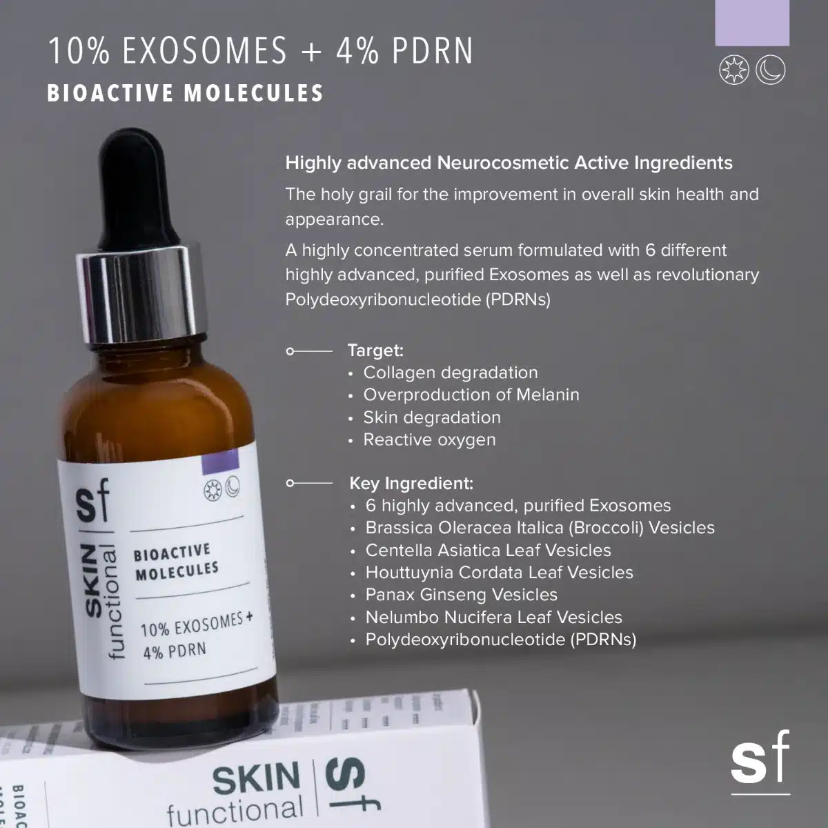 Skin Functional 10% Exosomes + 4% PDRN - Bioactive Molecules Serum