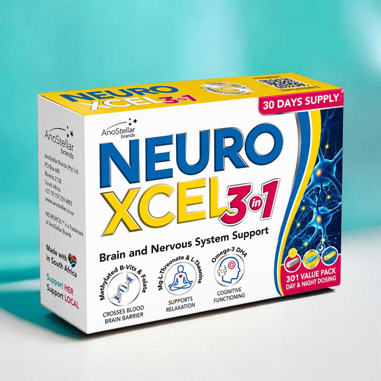 VitaMETICS NeuroXCEL 3-In-1 30 Day Pack | Cosmetology.co.za