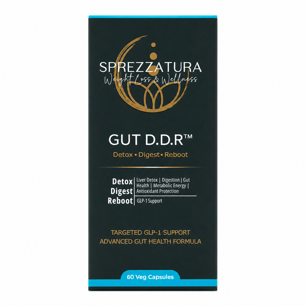 Sprezzatura Gut - DDR (Detox,Digest, Reboot) 60's - Bottle 1 Sprezzatura Gut - DDR (Detox,Digest, Reboot) 60's - Bottle