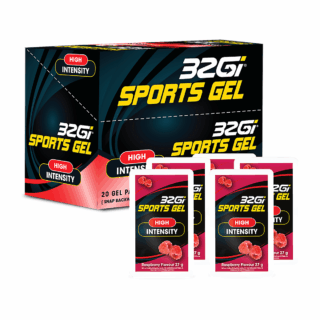 32gi Raspberry Sports Gels 27g 20's