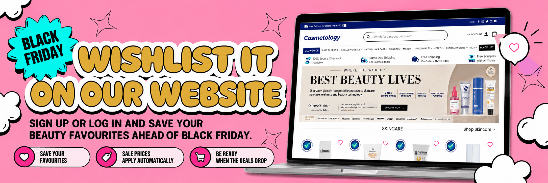 Black Friday Beauty Wishlist Banner