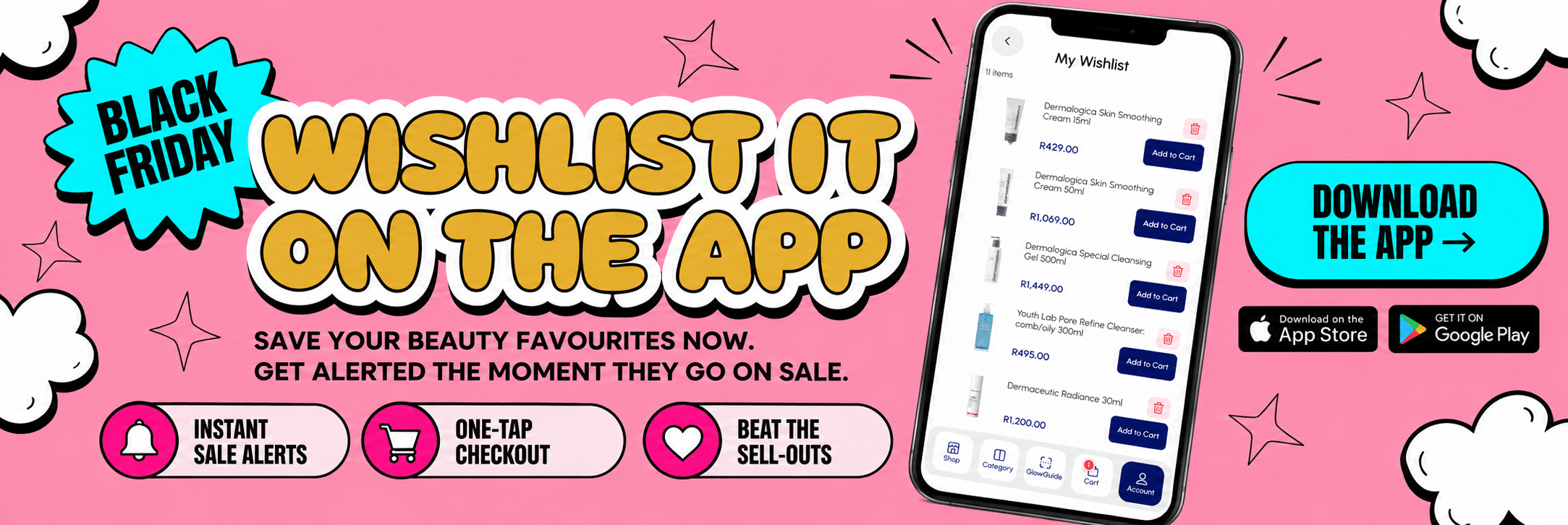 Black Friday Wishlist App Banner